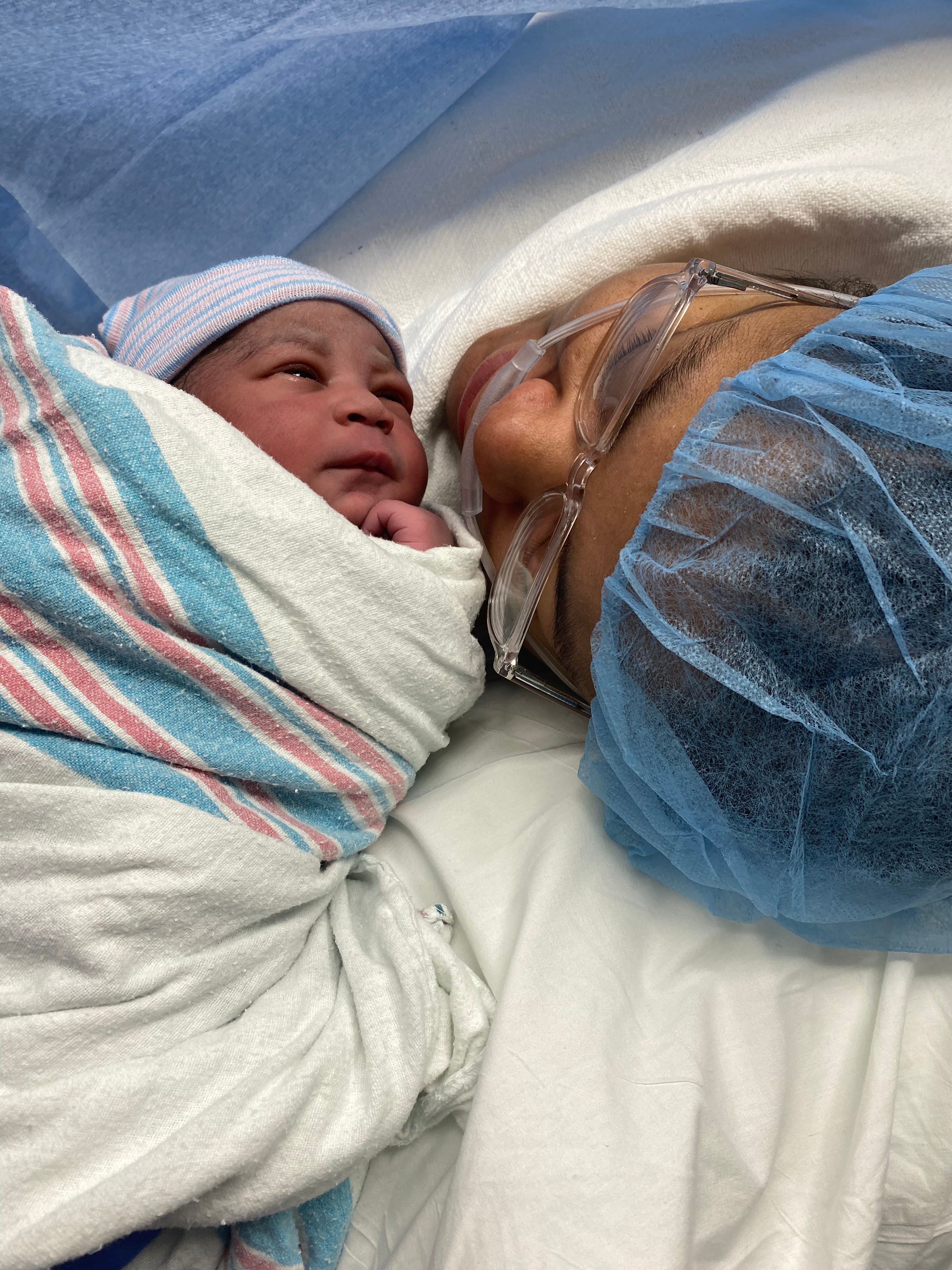 After a failed IUI, they conceived with Mosie!