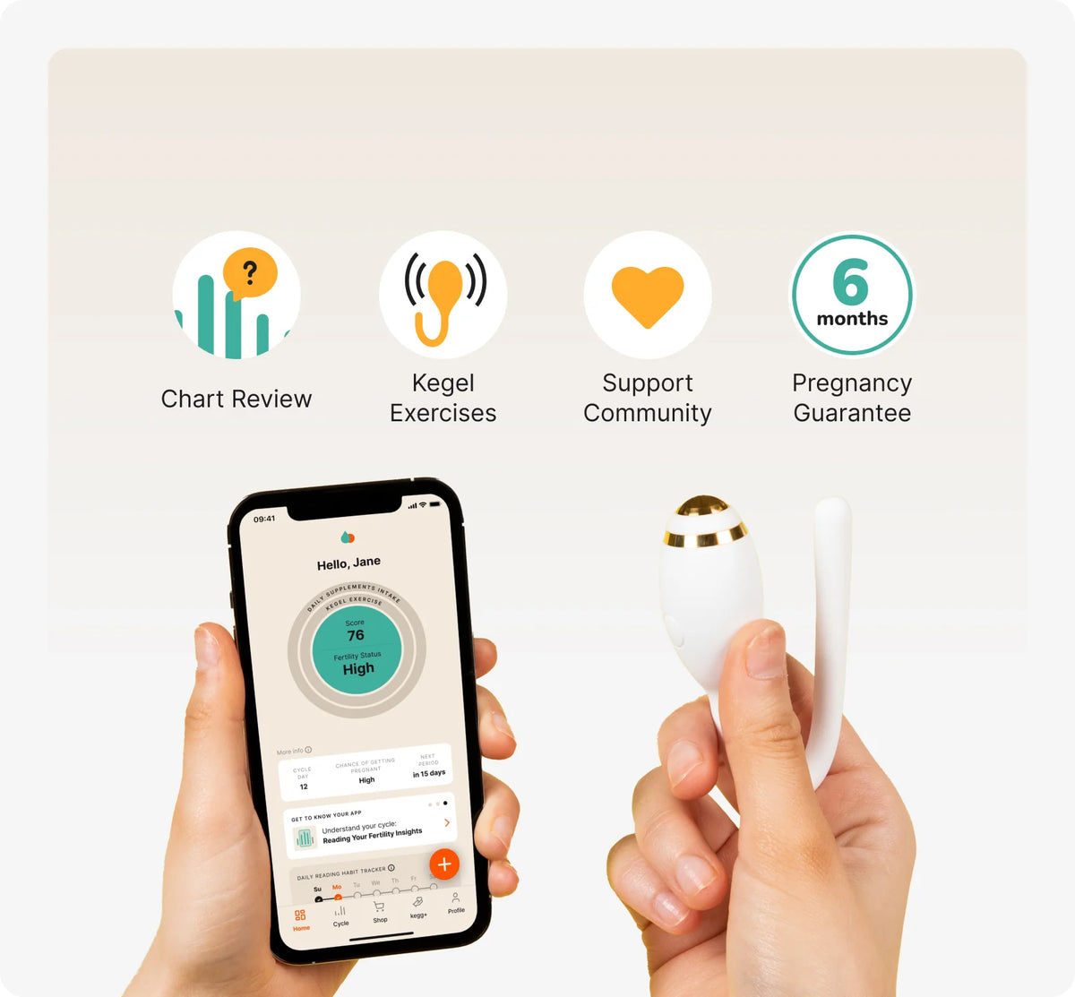 kegg fertility tracker and kegel ball